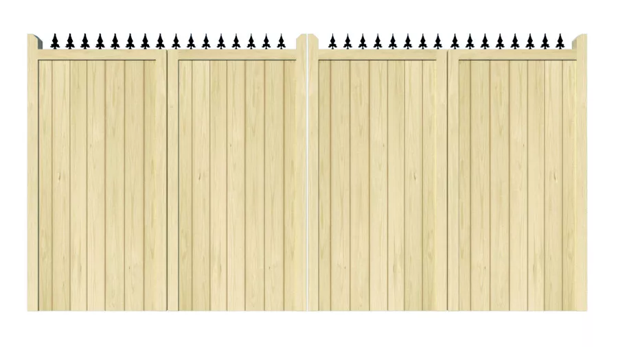 Wooden Bi-fold Driveway Gates - The London
