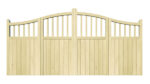 Wooden Bi-fold Driveway Gates - The Torbay