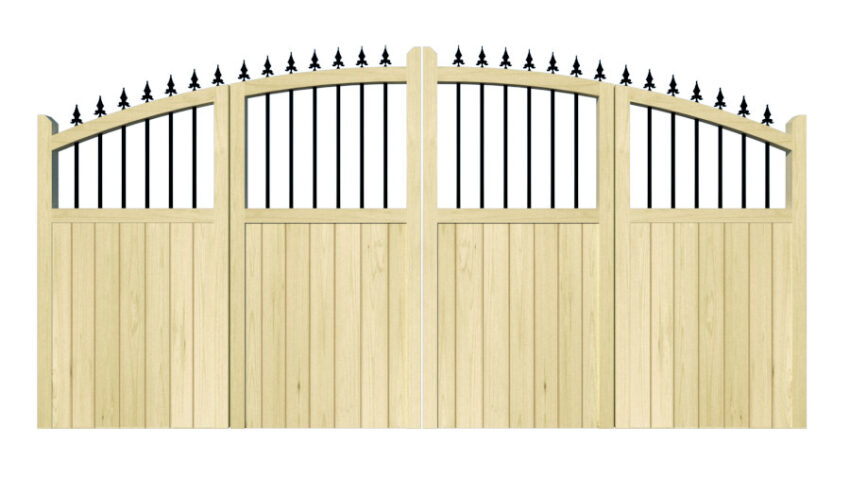 Wooden Bi-fold Driveway Gates - The Woodbridge