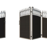 Bi-fold Composite Gates - The Oxford - 3+1 opening