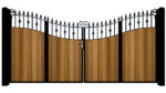 Bi-fold Gates Metal Framed with Hardwood - The Westfield