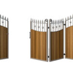 Bi-fold Gates Metal Framed with Hardwood - The Westfield - 3+1 open