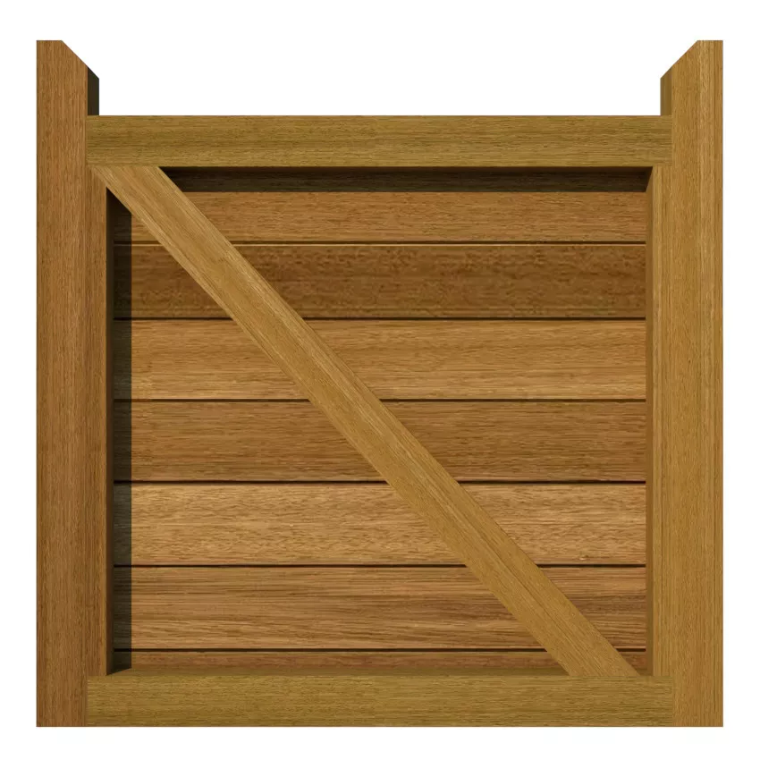 Hardwood Garden Gate - The Derby - rear