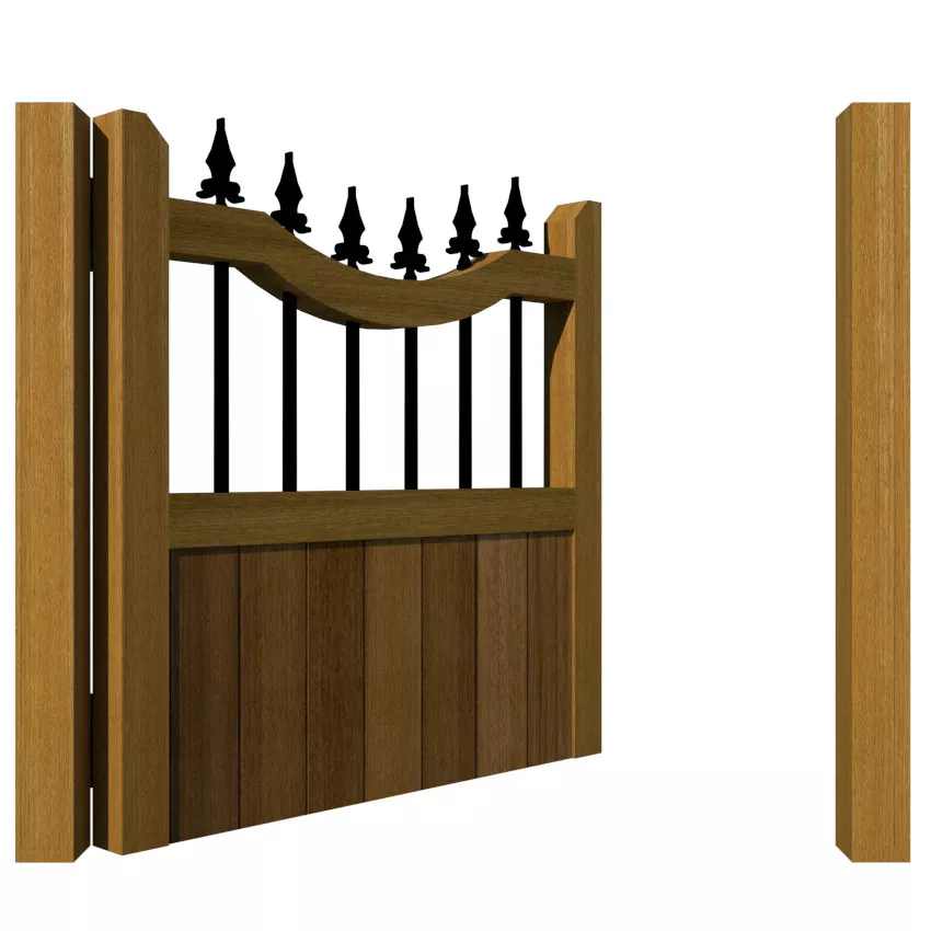 Hardwood Garden Gate - The Holmewood - open