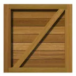 Hardwood Garden Gate - The Newport - rear
