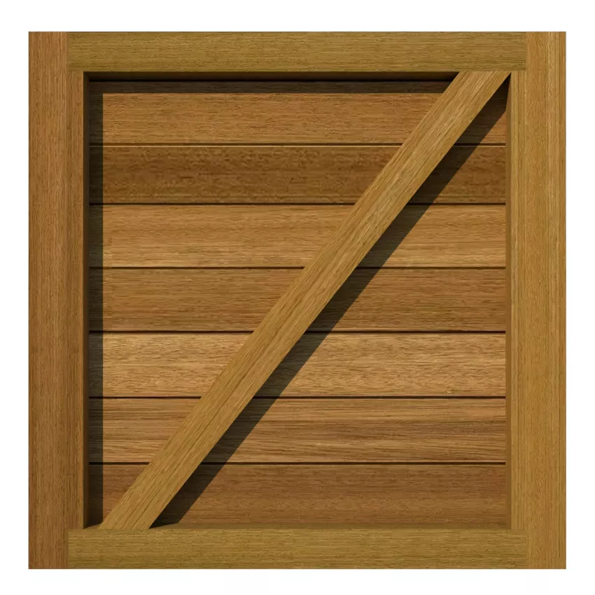 Hardwood Garden Gate - The Newport - rear