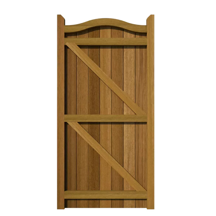 Hardwood Side Gate - The Berkshire - rear