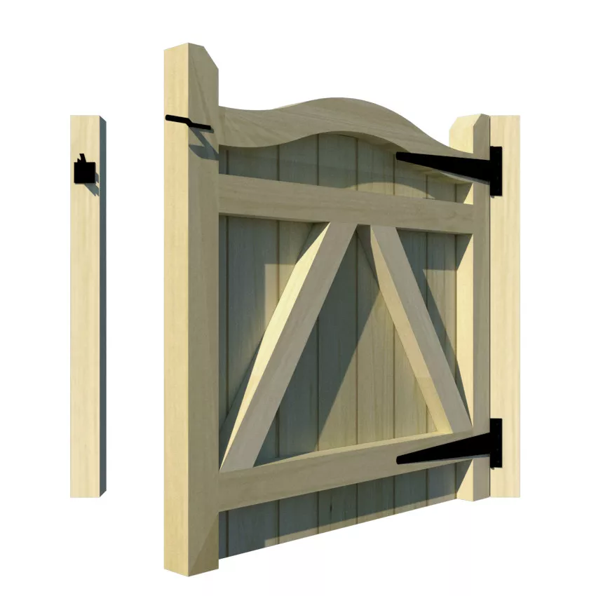 Garden Gates - The Berkshire - rear open