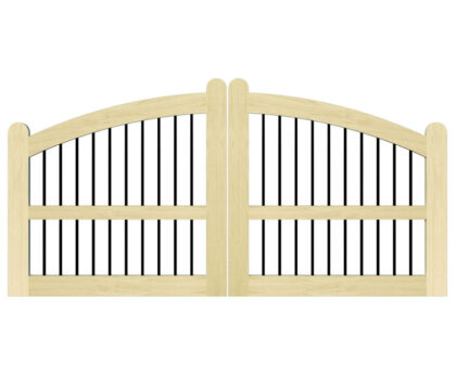 Open Panelled Driveway Gate - The Ludlow