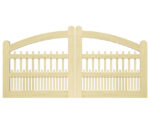 Open Panelled Driveway Gate - The Lynmouth