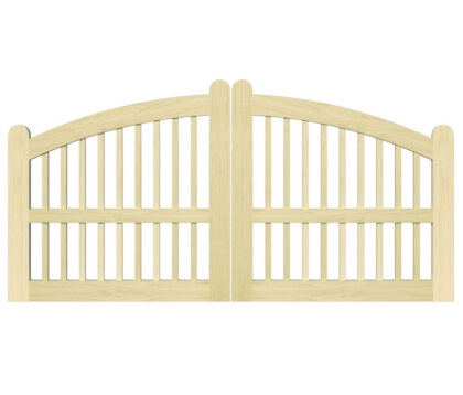 Open Panelled Driveway Gate - The Rye
