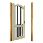 Open Panelled Side Gate - The rye - open