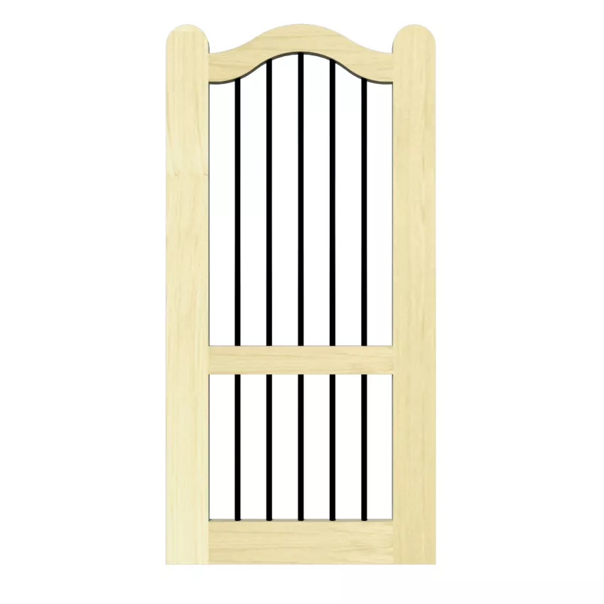 Open Panelled Side Gate - The Bodmin