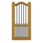 Open Panelled Side Gate - The Brunel - Hardwood