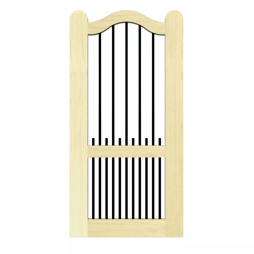 Open Panelled Side Gate - The Brunel