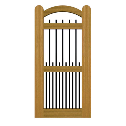 Open Panelled Side Gate - The Clovelly - Hardwood