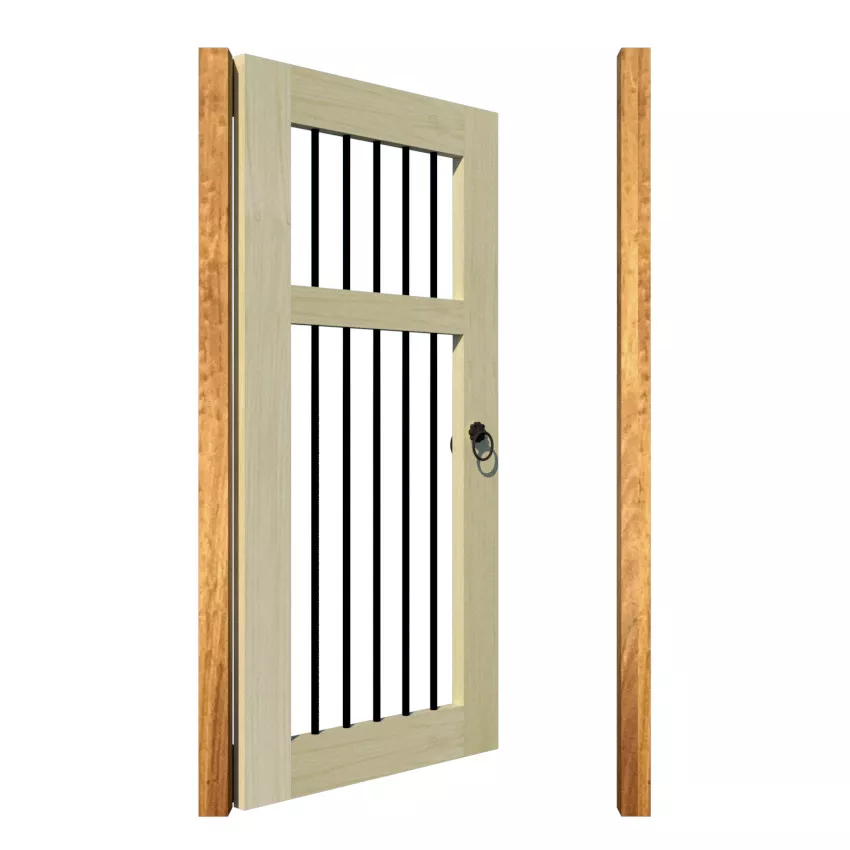 Open Panelled Side Gate - The Kingswear - side
