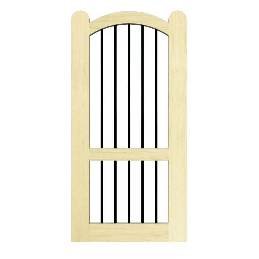 Open Panelled Side Gate - The Ludlow