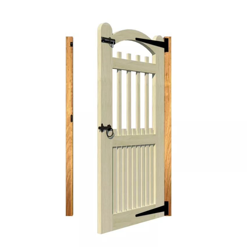 Open Panelled Side Gate - The Lynmouth - rear