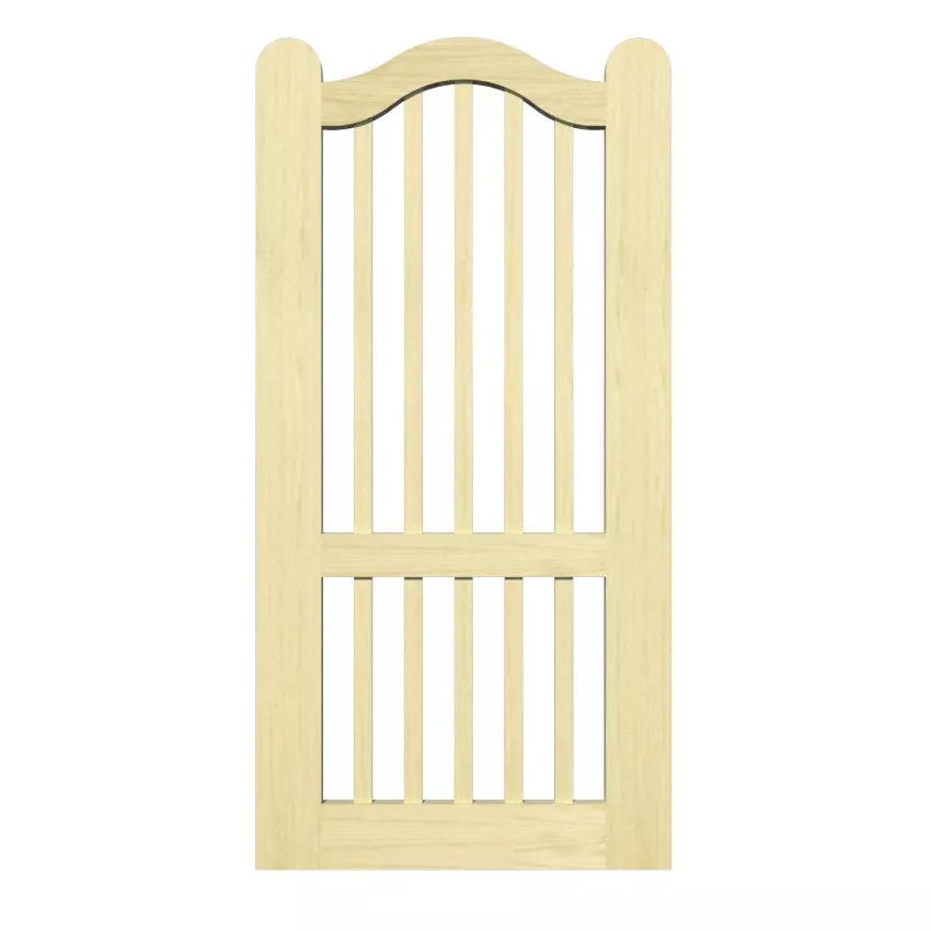 Open Panelled Side Gate - The Padstow