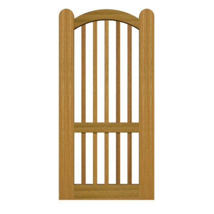Open Panelled Side Gate - The Rye - Hardwood