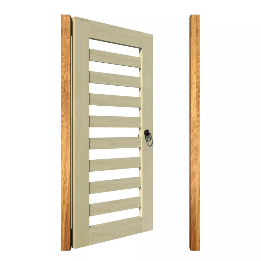 Open Panelled Side Gate - The Salcombe - open