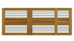 Sliding Gates - Open Panel - Hardwood - The Carbis Bay