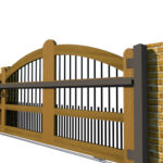 Sliding Gates - Open Panel - Hardwood - The Clovelly - side