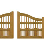 Sliding Gates - Open Panel - Hardwood - The Dartmouth - 2