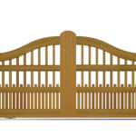 Sliding Gates - Open Panel - Hardwood - The Dartmouth - closed