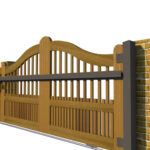 Sliding Gates - Open Panel - Hardwood - The Dartmouth - side