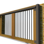 Sliding Gates - Open Panel - Hardwood - The Ivybridge - side