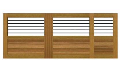 Sliding Gates - Open Panel - Hardwood - The Kingsbridge