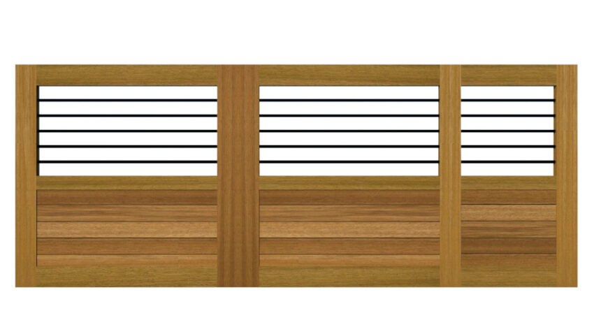 Sliding Gates - Open Panel - Hardwood - The Kingsbridge