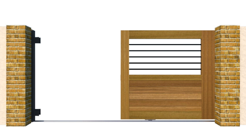 Sliding Gates - Open Panel - Hardwood - The Kingsbridge - open