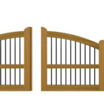 Sliding Gates - Open Panel - Hardwood - The Ludlow - 2