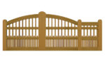 Sliding Gates - Open Panel - Hardwood - The Lynmouth