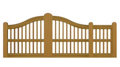 Sliding Gates - Open Panel - Hardwood - The Padstow