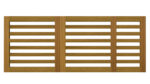 Sliding Gates - Open Panel - Hardwood - The Salcombe