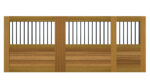 Sliding Gates - Open Panel - Hardwood - The Torcross