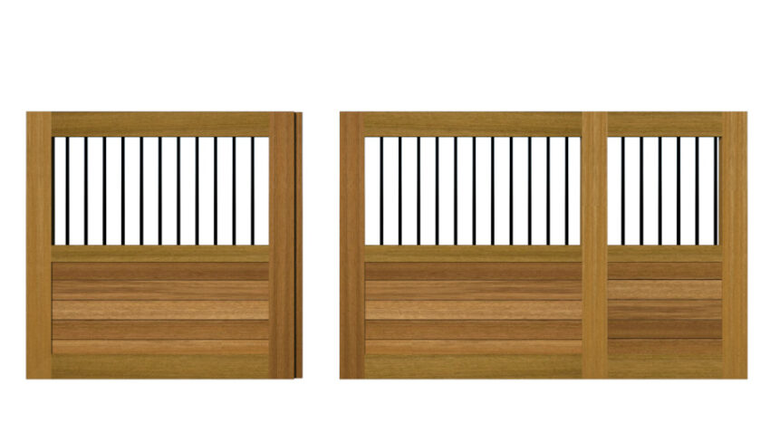 Sliding Gates - Open Panel - Hardwood - The Torcross - 2