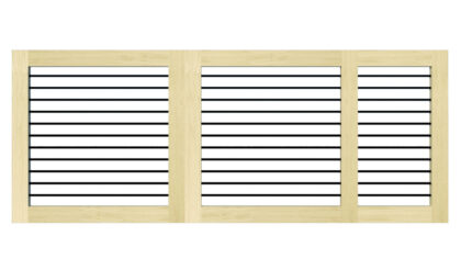 Sliding Gates - Open Panel - Softwood - The Butterleigh
