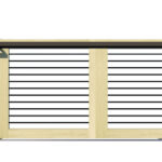 Sliding Gates - Open Panel - Softwood - The Butterleigh - rear