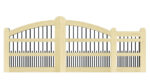 Sliding Gates - Open Panel - Softwood - The Clovelly