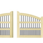 Sliding Gates - Open Panel - Softwood - The Clovelly - 2