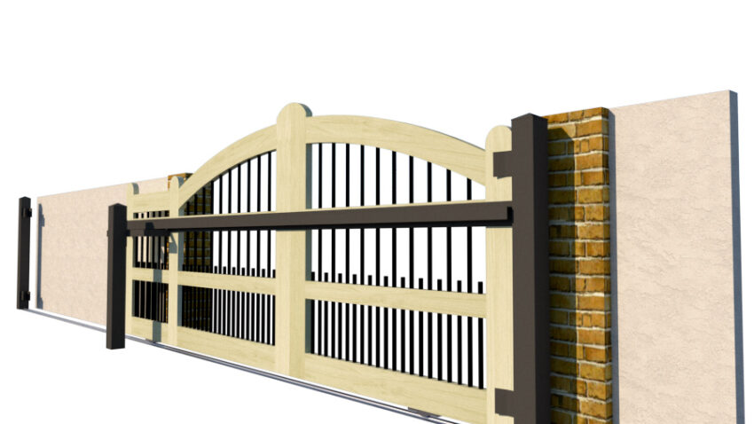 The Clovelly - Open Panelled Sliding Gate - Image 5