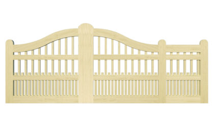 Sliding Gates - Open Panel - Softwood - The Dartmouth