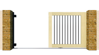 Sliding Gates - Open Panel - Softwood - The Ivybridge - open