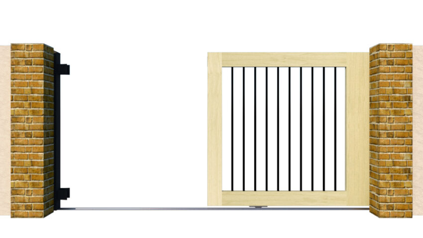 Sliding Gates - Open Panel - Softwood - The Ivybridge - open