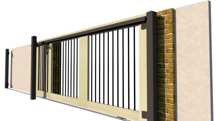 The Ivybridge - Open Panelled Sliding Gate - Image 5